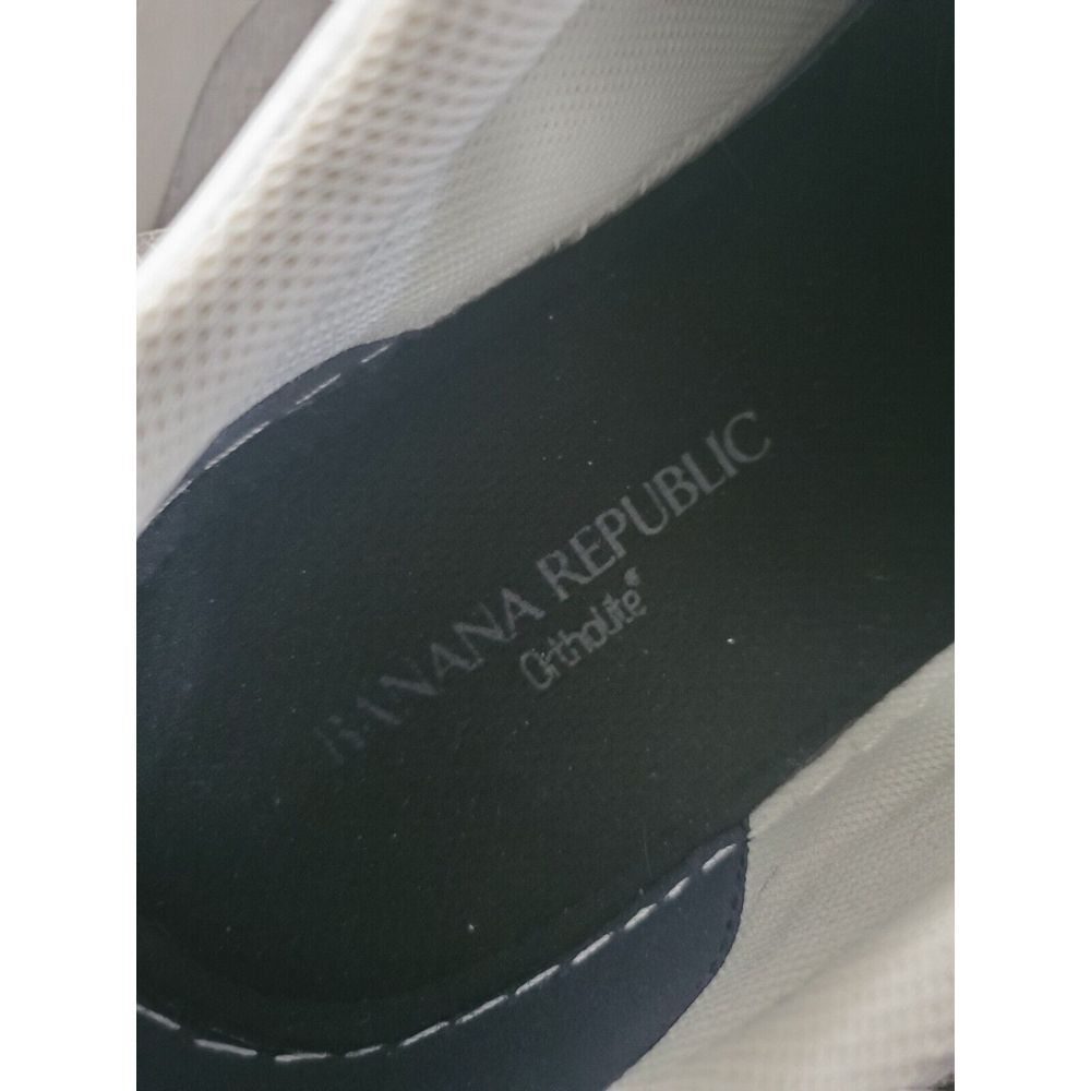 Banana Republic Ortholite Men's White Leather Lace Up Sneakers Size 11‎ M - Picture 7 of 9